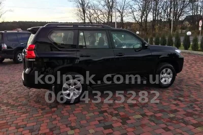 Рейлінги HAVOC Toyota Land Cruiser Prado 150 2018–2022, чорні Рейлінги HAVOC Toyota Land Cruiser Prado 150 2018–2022, чорні — фото 3