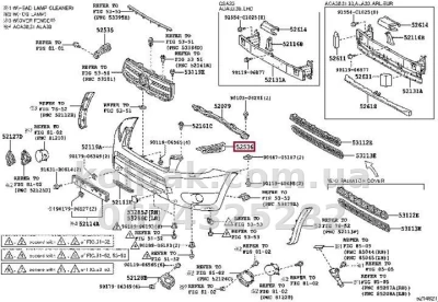 Oryginalny lewy wspornik mocowania przedniego zderzaka Toyota Rav4 2006-2010, 5253642021 — zdjęcie 2