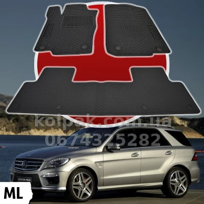 Оригінальні гумові килимки в салон Mercedes ML W-166 2011–2019 HAVOC Оригінальні гумові килимки в салон Mercedes ML W-166 2011–2019 HAVOC — фото 2