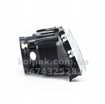 Front right headlight Audi 100 1982-1991, manual adjustment, without bulbs (H4/W5W), excluding 200, Depo, 4411108RLDE — photo 2