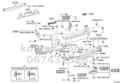 Prawy wspornik mocowania tylnego zderzaka Lexus RX 2015-, zewnętrzny, AVTM, 5256548040, 188157962 — zdjęcie 2