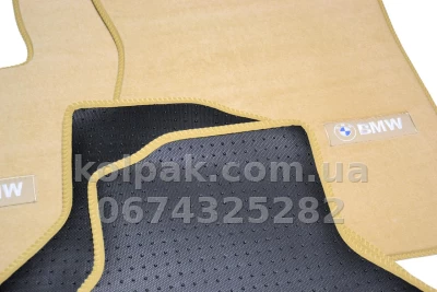 Ворсові килимки в салон BMW X5/X6 E70/E71 2006-2013, Premium, бежеві, AVTM BGLX1058 Ворсові килимки в салон BMW X5/X6 E70/E71 2006-2013, Premium, бежеві, AVTM BGLX1058 — фото 9