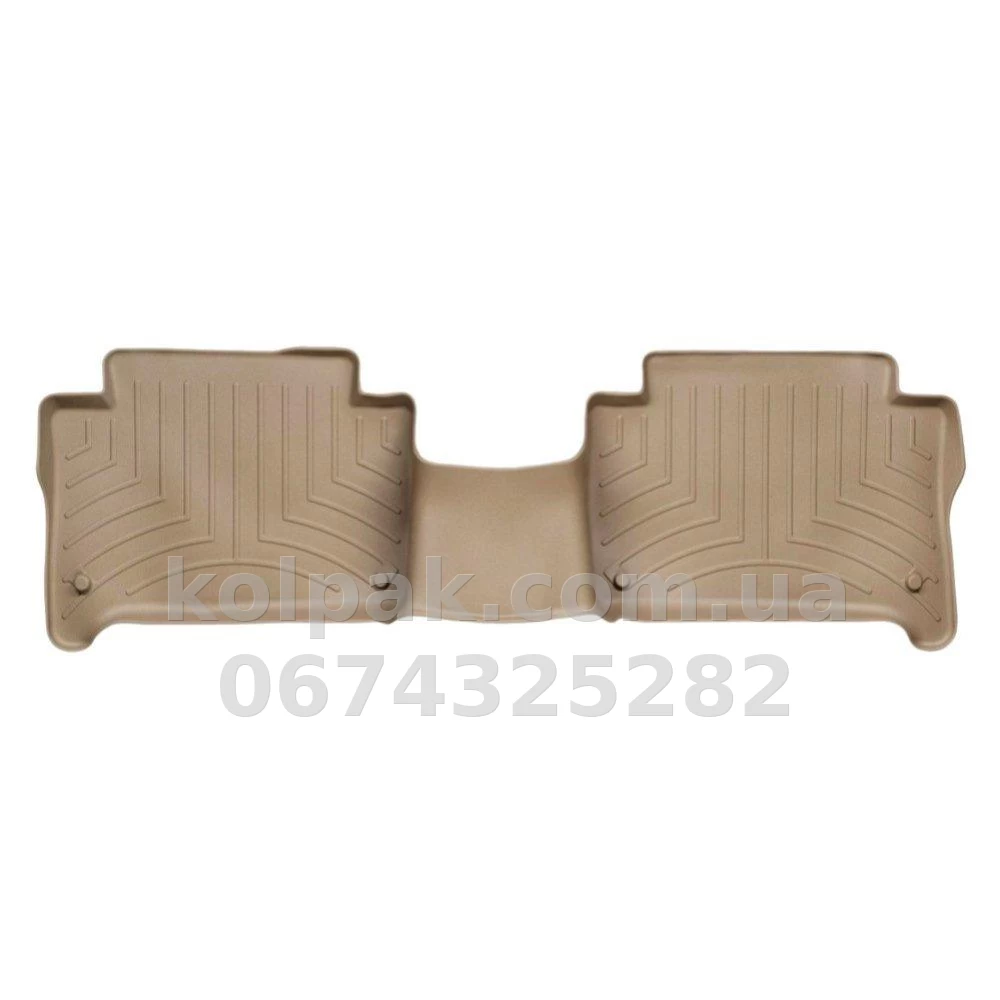 Floor mats for Audi Q7 2005-, with raised edges, rear, beige, Weathertech 451512 Floor mats for Audi Q7 2005-, with raised edges, rear, beige, Weathertech 451512 β photo 1