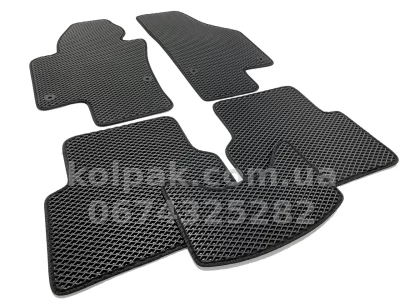 Килимки в салон Volkswagen Tiguan 2007-2016, EVA, чорні, 5 шт., AVTM BLCEV1684 — фото 2