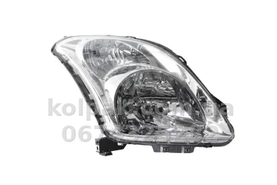 Передня права фара Suzuki Swift 3 2005-2009, H4, електричне регулювання, сіра рамка, Depo, 218-1134R-LDEM1