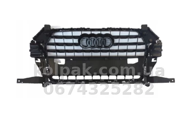 Решітка радіатора Audi Q3 2015-2018, з отвором для датчиків, AVTM, 181218992 Решітка радіатора Audi Q3 2015-2018, з отвором для датчиків, AVTM, 181218992 — фото 2