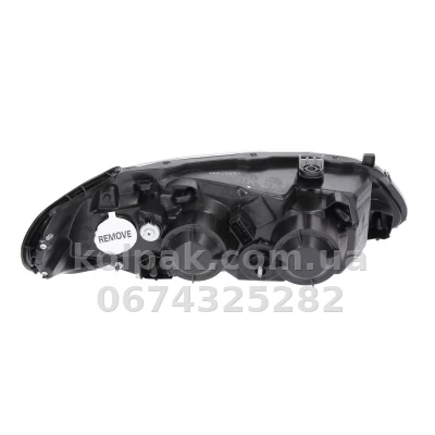 Передня ліва фара Nissan Almera N16 2002-, H7/H7, електричне регулювання, чорна рамка, Depo, 215-1196L-LDEM2 Передня ліва фара Nissan Almera N16 2002-, H7/H7, електричне регулювання, чорна рамка, Depo, 215-1196L-LDEM2 — фото 2