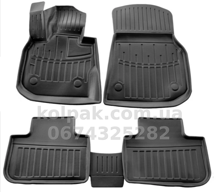 Поліуретанові килимки в салон BMW X3 G01 2017-/X4 G02 2018-, з бортиком, 5 шт., Stingray, 5027215 Поліуретанові килимки в салон BMW X3 G01 2017-/X4 G02 2018-, з бортиком, 5 шт., Stingray, 5027215 — фото 1