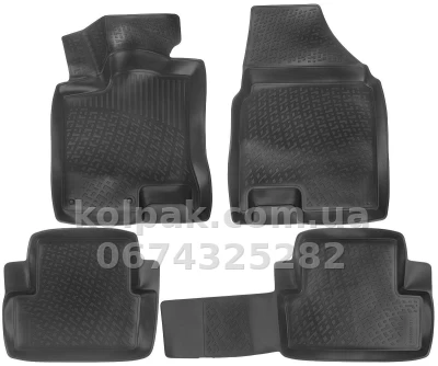 Поліуретанові килимки в салон Nissan Qashqai 2007-2014, L.Locker, 205050101
