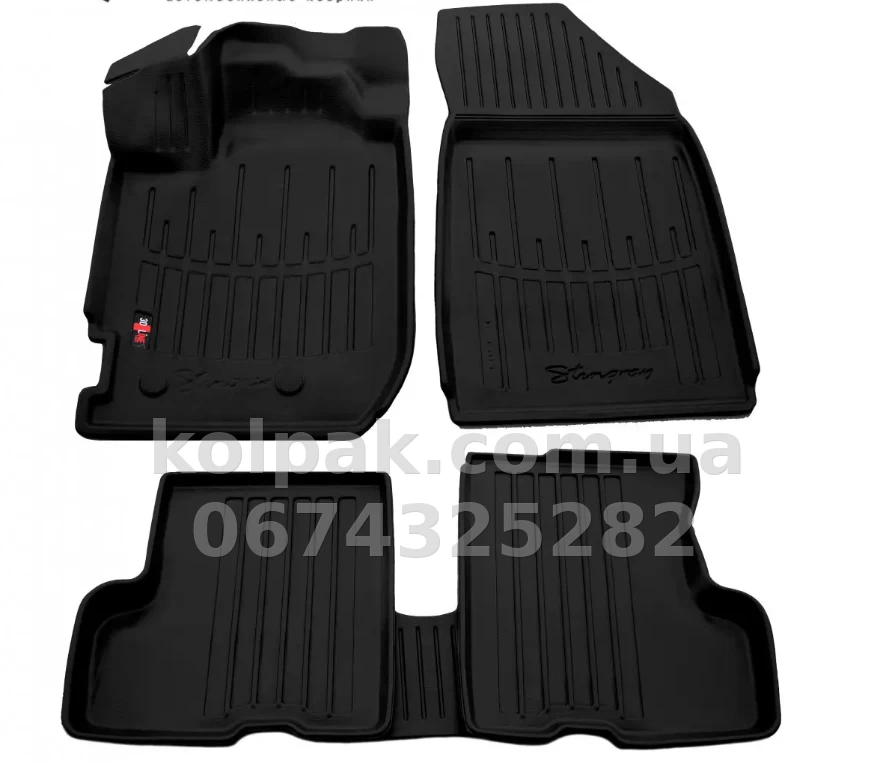 Polyurethane floor mats for Renault Duster 2018-, with raised edges, 5 pcs, Stingray, 5018065 Polyurethane floor mats for Renault Duster 2018-, with raised edges, 5 pcs, Stingray, 5018065 β photo 1