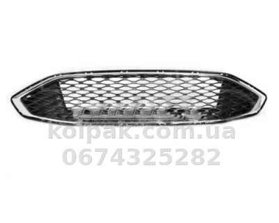 Решітка радіатора Ford Mondeo 5 2017-2020, сітка, Sport, хромована/чорна, AVTM, 182825992