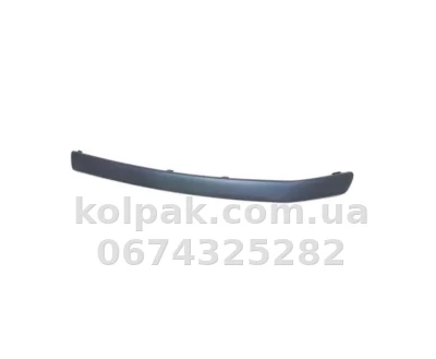 Правий молдинг переднього бампера Skoda Fabia 1999-2005, чорний, AVTM, 6Y0807718B41, 196402922 Правий молдинг переднього бампера Skoda Fabia 1999-2005, чорний, AVTM, 6Y0807718B41, 196402922