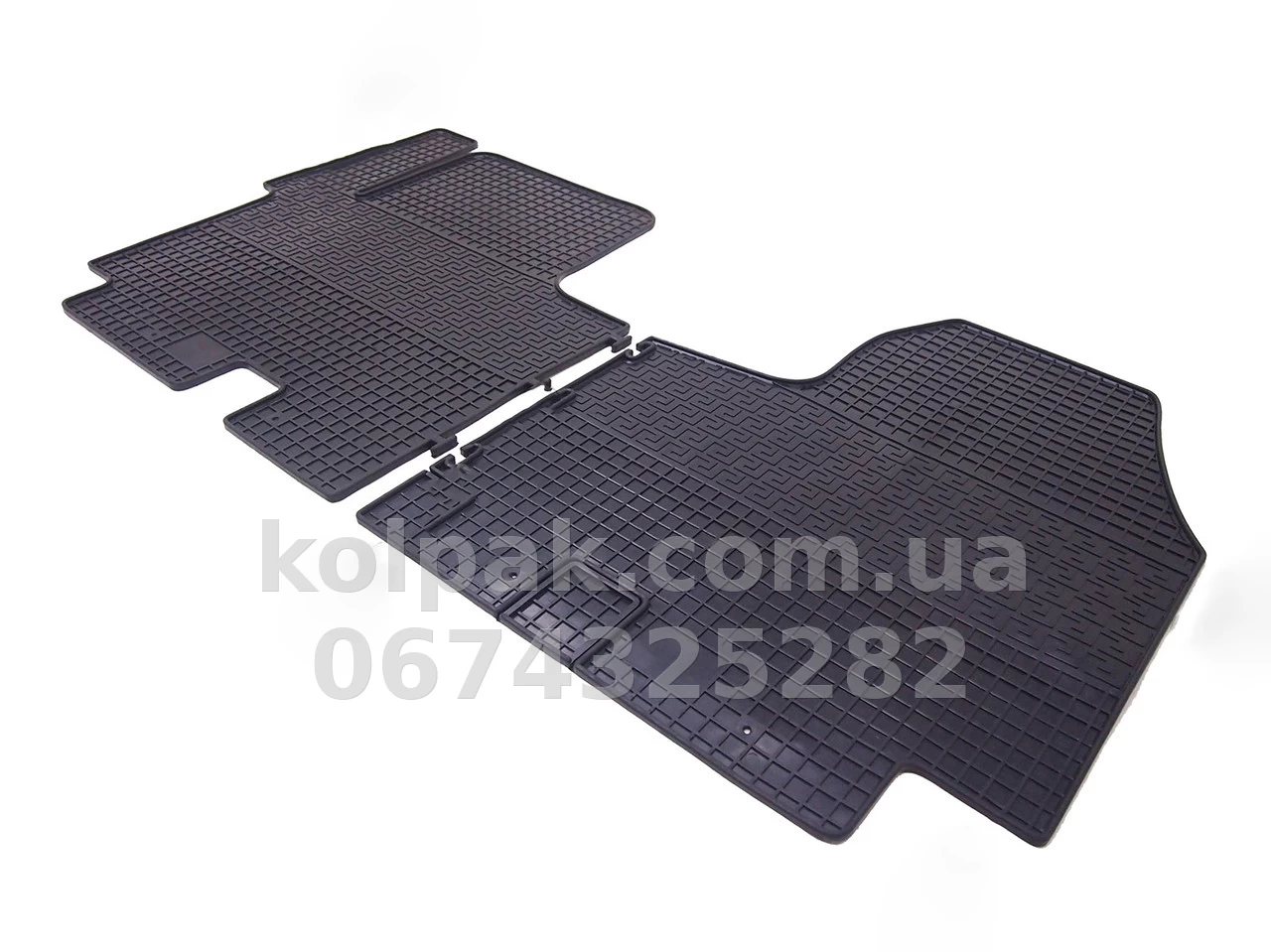 Floor mats for Renault Trafic 2001-/Nissan Primastar 2001-/Opel Viaro 1 2001-, 2 pcs, Polytep, 46543 Floor mats for Renault Trafic 2001-/Nissan Primastar 2001-/Opel Viaro 1 2001-, 2 pcs, Polytep, 46543 β photo 1