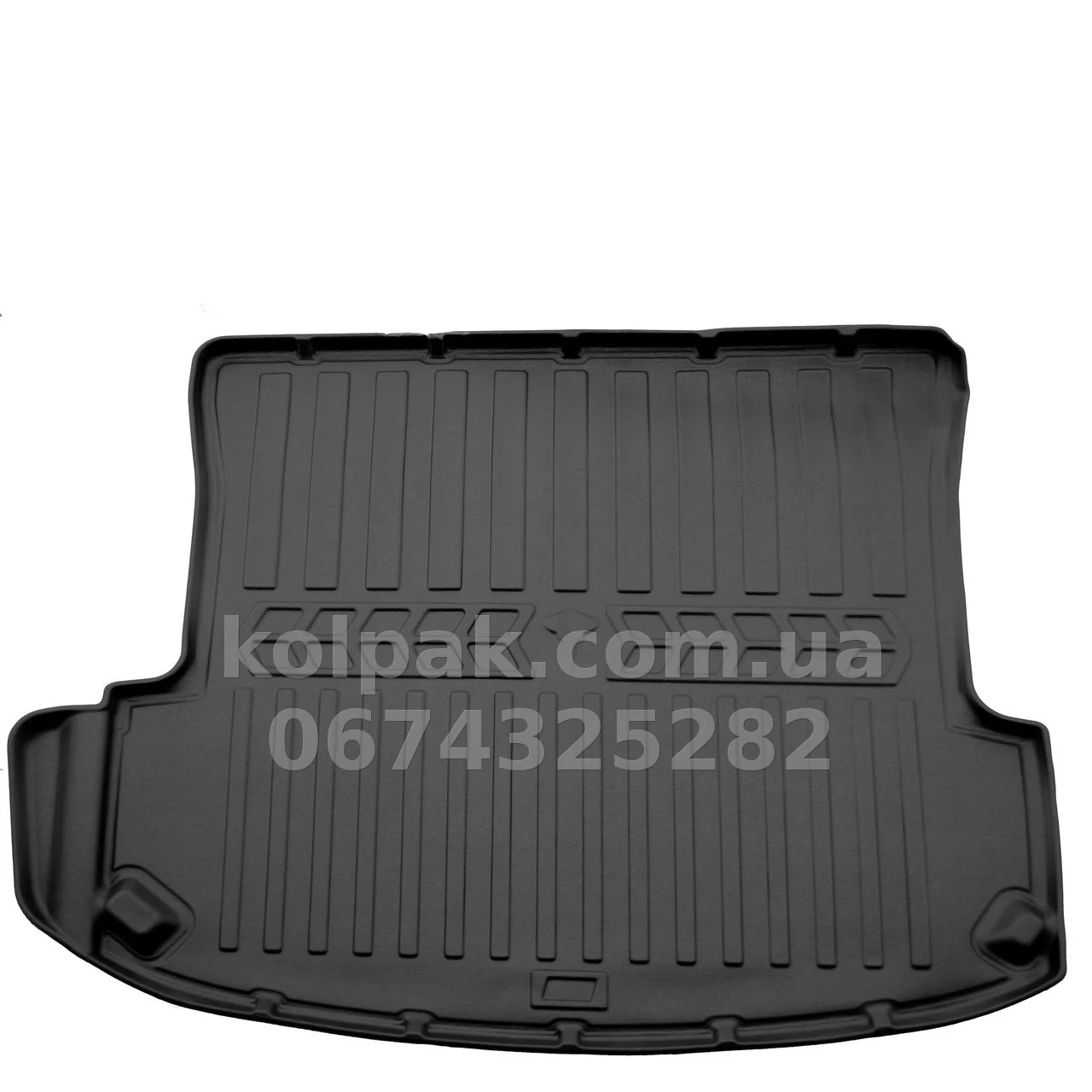 Polyurethane boot mat for Nissan Qashqai 2007-2014, with raised edges, Stingray 6014011 Polyurethane boot mat for Nissan Qashqai 2007-2014, with raised edges, Stingray 6014011 β photo 1