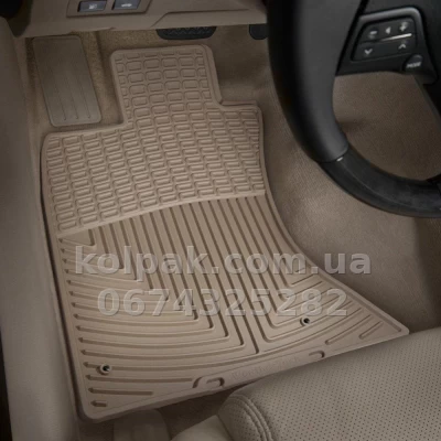 Floor mats for Lexus GS 2006-2012, 2WD/AWD, front, beige, Weathertech W79TN — photo 2
