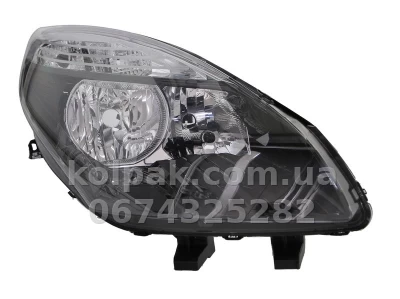 Передня права фара Renault Grand Scenic 3 2009-2012, H7/H7, електричне регулювання, чорна рамка, Depo, 551-1177R-LDEM2 Передня права фара Renault Grand Scenic 3 2009-2012, H7/H7, електричне регулювання, чорна рамка, Depo, 551-1177R-LDEM2