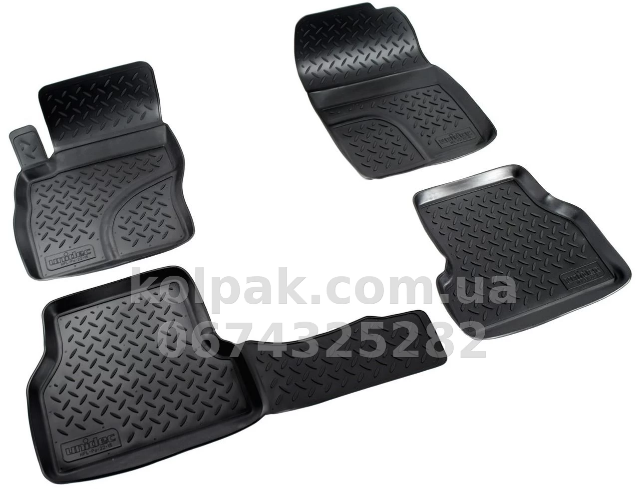Polyurethane floor mats for Ford Focus 2 2004-2008, Norplast, NPL-Po-22-15 Polyurethane floor mats for Ford Focus 2 2004-2008, Norplast, NPL-Po-22-15 β photo 1