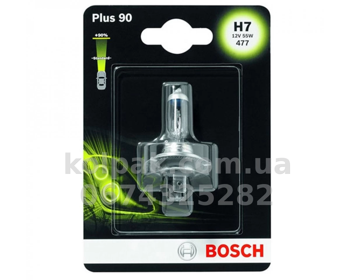 Żarówka samochodowa H7 Standart+90% 12V 55W PX26d (opakowanie blistrowe 1 szt.) Żarówka samochodowa H7 Standart+90% 12V 55W PX26d (opakowanie blistrowe 1 szt.) — zdjęcie 1