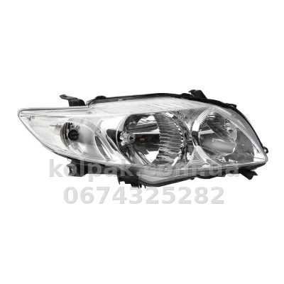 Передня права фара Toyota Corolla 2007-2009, HB4/HB3, механічне регулювання, без моторчика, Depo, 212-11M7R-LD-EM