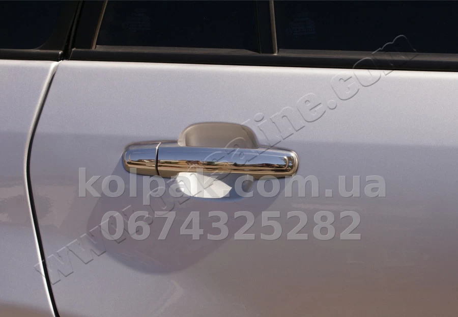 Chrome door handle covers (4 pcs) Chery Tiggo 2006-2014, OmsaLine, 1802041 Chrome door handle covers (4 pcs) Chery Tiggo 2006-2014, OmsaLine, 1802041 β photo 1