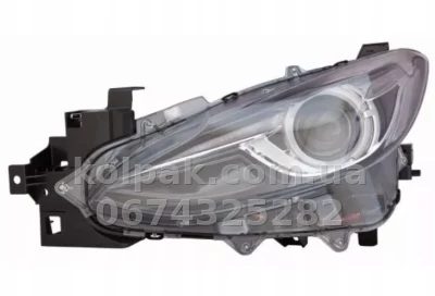 Передня ліва фара Mazda 3 (BM) 2013-2016 SD/HB, електричне регулювання, без коректора, без ламп (D4S/LED), Depo, 2161168LLEHM2 Передня ліва фара Mazda 3 (BM) 2013-2016 SD/HB, електричне регулювання, без коректора, без ламп (D4S/LED), Depo, 2161168LLEHM2