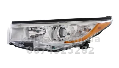 Передня ліва фара Toyota Highlander 2013-2016, механічне регулювання, без ламп (H11/HB3/7444na/W5W), Depo, 31211F2LAS1 Передня ліва фара Toyota Highlander 2013-2016, механічне регулювання, без ламп (H11/HB3/7444na/W5W), Depo, 31211F2LAS1