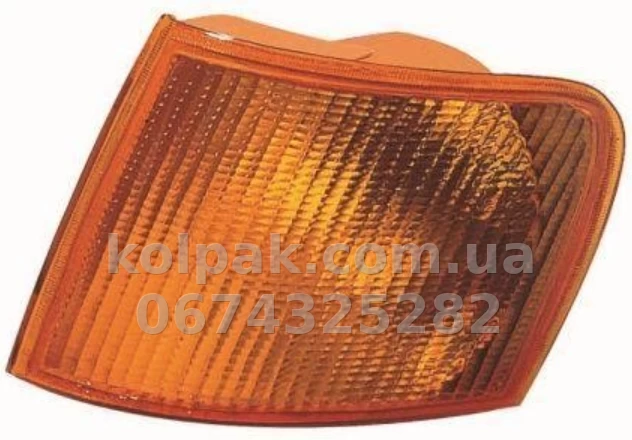 Right indicator light Ford Escort 1990-1995, yellow, without bulb holder, Depo, 431-1523R-UE-Y Right indicator light Ford Escort 1990-1995, yellow, without bulb holder, Depo, 431-1523R-UE-Y β photo 1