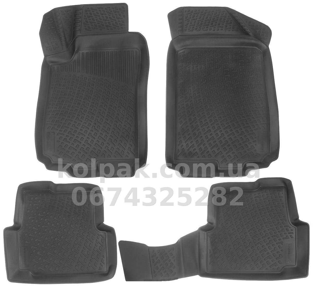 Polyurethane floor mats for Chevrolet Aveo 2 2012-, L.Locker, 207010501 Polyurethane floor mats for Chevrolet Aveo 2 2012-, L.Locker, 207010501 β photo 1