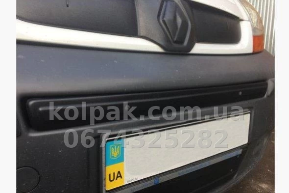 Winter grille cover for Renault Trafic 2006-2015 centre, Matt AVTM FLMT0132675 Winter grille cover for Renault Trafic 2006-2015 centre, Matt AVTM FLMT0132675 β photo 1