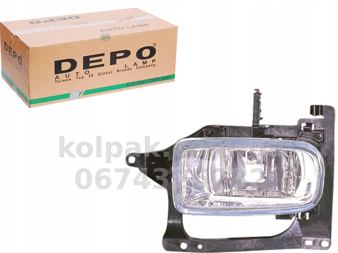 Передня ліва протитуманна фара Mazda 626 GF/GW 1997-2000, без ламп (H1), Depo, 2162013LUE Передня ліва протитуманна фара Mazda 626 GF/GW 1997-2000, без ламп (H1), Depo, 2162013LUE — фото 1
