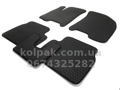 Килимки в салон Chevrolet Aveo 2005-2011, EVA, чорні, 5 шт., AVTM BLCEV1076 — фото 2