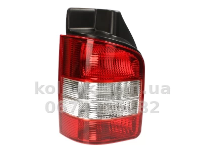 Задній лівий ліхтар Volkswagen T5 2003-2009, 2 двері, біло-червоний, Depo, 441-1978L-UE-CR