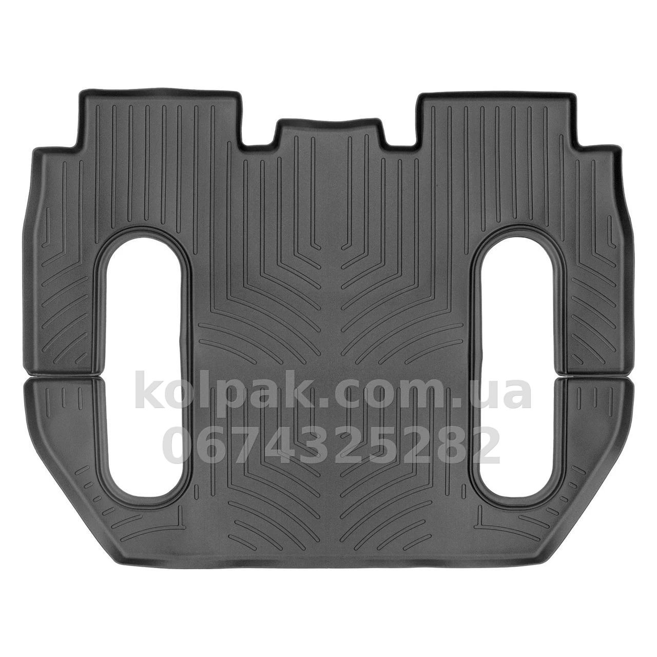 Floor mats for Tesla Model X 2017, 6 seats, 2/3 row, with raised edges, rear, black, Weathertech 448696 Floor mats for Tesla Model X 2017, 6 seats, 2/3 row, with raised edges, rear, black, Weathertech 448696 β photo 1