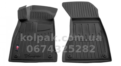 Поліуретанові килимки в салон Audi A4 B9 2015-, з бортиком, 2 шт., Stingray, 5030072