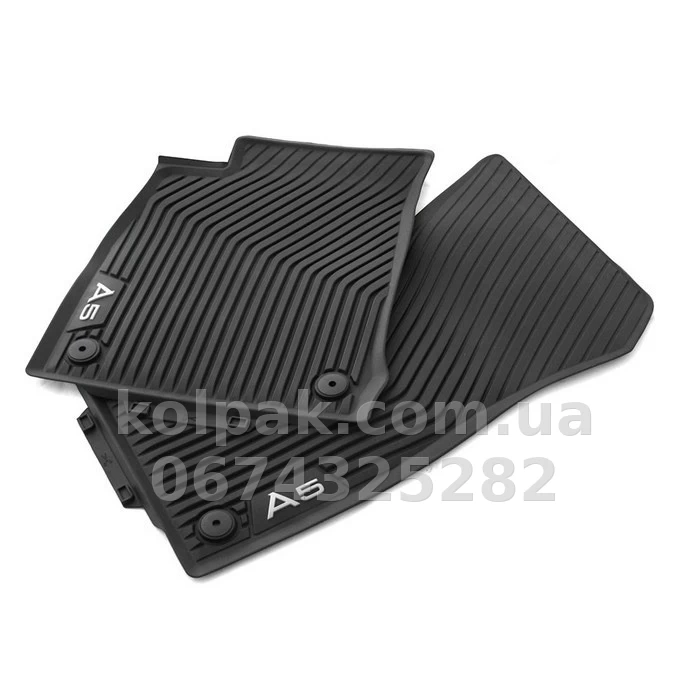 Original floor mats for Audi A5 Sportback 2017-, front, 2 pcs, VAG, 8W7061501A041 Original floor mats for Audi A5 Sportback 2017-, front, 2 pcs, VAG, 8W7061501A041 β photo 1