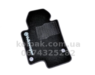 Carpet floor mats for Volkswagen Passat B6/B7 2005-2014, black, 5 pcs, AVTM BLCCR1671 — photo 2