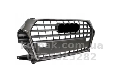 Решітка радіатора Audi Q3 2015-2018, з отвором для датчиків, AVTM, 181218992