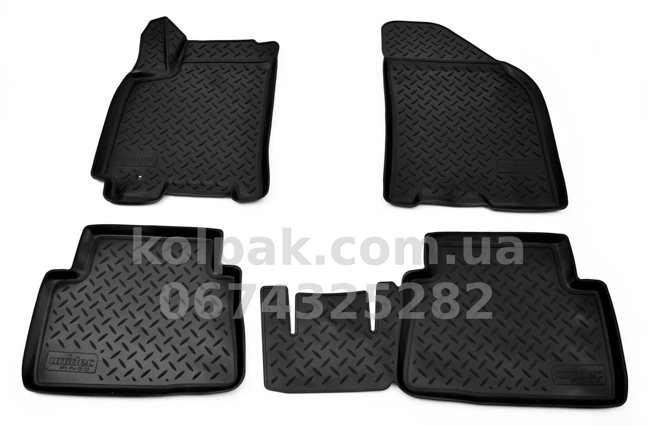 Polyurethane floor mats for Chevrolet Lacetti 2004-2013, 3D, Norplast, NPL-Po-12-22 Polyurethane floor mats for Chevrolet Lacetti 2004-2013, 3D, Norplast, NPL-Po-12-22 β photo 1