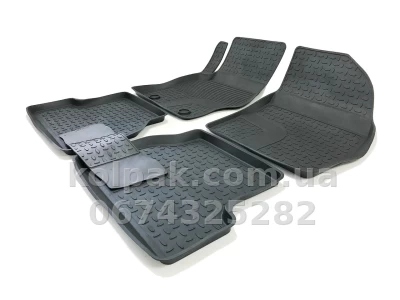 Floor mats for Ford Focus 2 2004-2011, Rubber, 5 pcs, Seintex, 01222 — photo 3