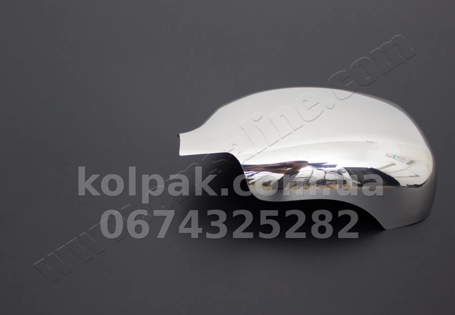 Chrome mirror covers (2 pcs) Renault Kangoo 2003-2007, OmsaLine, 6120111 Chrome mirror covers (2 pcs) Renault Kangoo 2003-2007, OmsaLine, 6120111 β photo 1