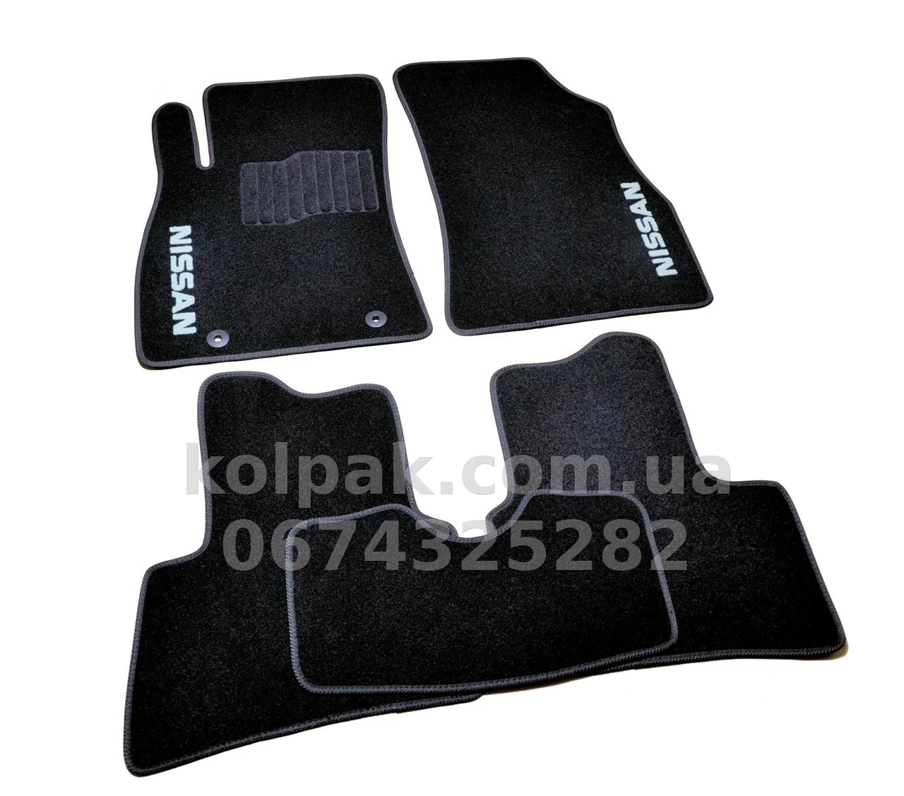 Carpet floor mats for Nissan Juke 2010-, black, 5 pcs, KE7451K021, AVTM BLCCR1408 Carpet floor mats for Nissan Juke 2010-, black, 5 pcs, KE7451K021, AVTM BLCCR1408 β photo 1