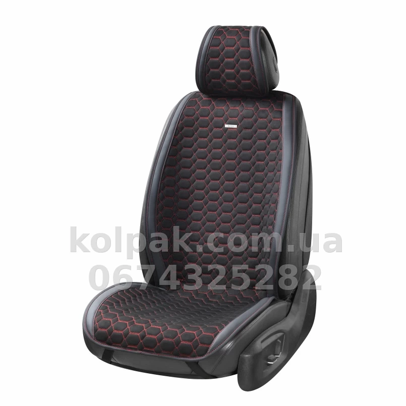 Narzuty na fotele Monte Carlo czarne/czerwone (przednie+tylne) Beltex BX81110 Narzuty na fotele Monte Carlo czarne/czerwone (przednie+tylne) Beltex BX81110 — zdjęcie 1