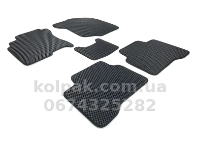 Килимки в салон Nissan X-Trail T30 2001-2007, EVA, чорні, 5 шт., AVTM BLCEV1432 Килимки в салон Nissan X-Trail T30 2001-2007, EVA, чорні, 5 шт., AVTM BLCEV1432