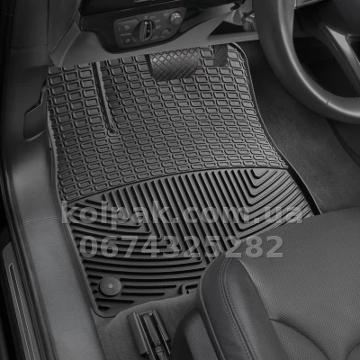 Floor mats for Audi Q7 2016-/Q8 2018-, front, black, Weathertech W376 — photo 2