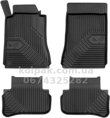 Килимки в салон Mercedes-Benz C-Class W203 2000-2007, з бортиком, Frogum, FG 77407206