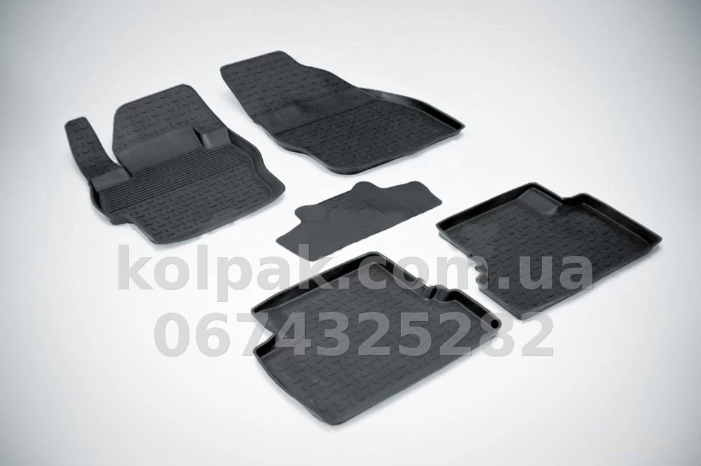 Floor mats for Mazda 3 2009-2013, Rubber, 5 pcs, Seintex, 01322 Floor mats for Mazda 3 2009-2013, Rubber, 5 pcs, Seintex, 01322 β photo 1