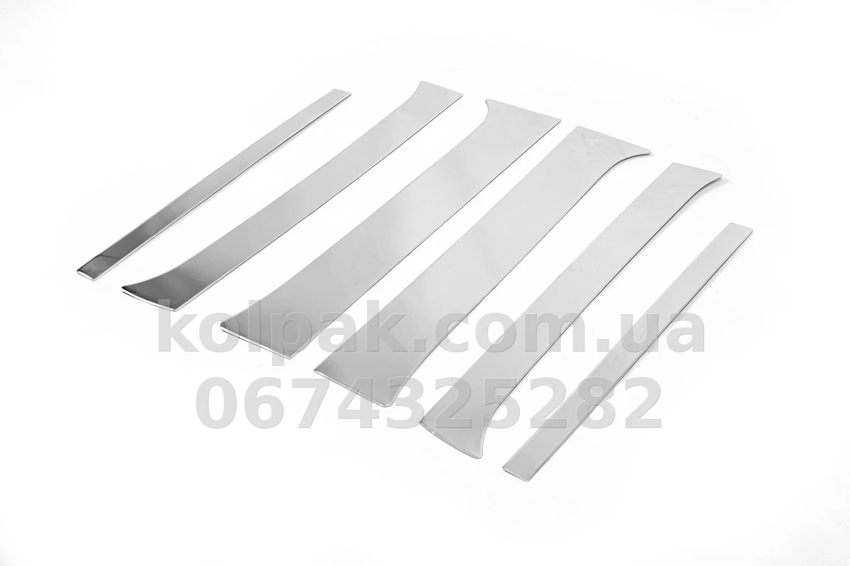 Chrome door pillar trims (6 pcs) Nissan Pathfinder 2005-2014, Carmos, 6459443 Chrome door pillar trims (6 pcs) Nissan Pathfinder 2005-2014, Carmos, 6459443 β photo 1