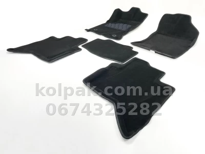 Carpet floor mats for Toyota Hilux 2015-, black, 5 pcs, Seintex, 88366 Carpet floor mats for Toyota Hilux 2015-, black, 5 pcs, Seintex, 88366 β photo 2