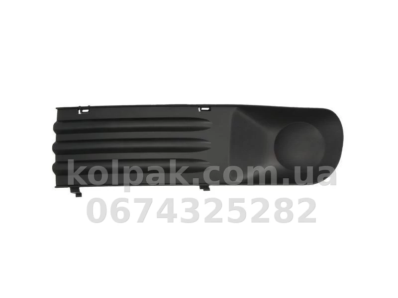 Ліва решітка бампера Volkswagen T5 2003-2009, без отвору для протитуманної фари, AVTM, 7H0807489C7G9, 7405 995 Ліва решітка бампера Volkswagen T5 2003-2009, без отвору для протитуманної фари, AVTM, 7H0807489C7G9, 7405 995 — фото 1