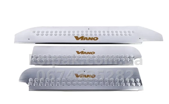 Chrome inner door sill trims (4 pcs) Mercedes-Benz Viano W639 2003-2014, Carmos, 6450110 Chrome inner door sill trims (4 pcs) Mercedes-Benz Viano W639 2003-2014, Carmos, 6450110 β photo 1